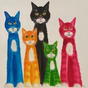 "The Family" Greetings Card (Square)
