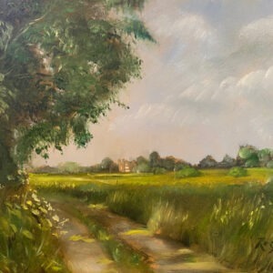 "Birchmore Green" Greetings Card (Square)