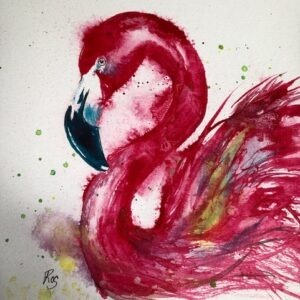 "Lily the Pink" Greetings Card (Square)
