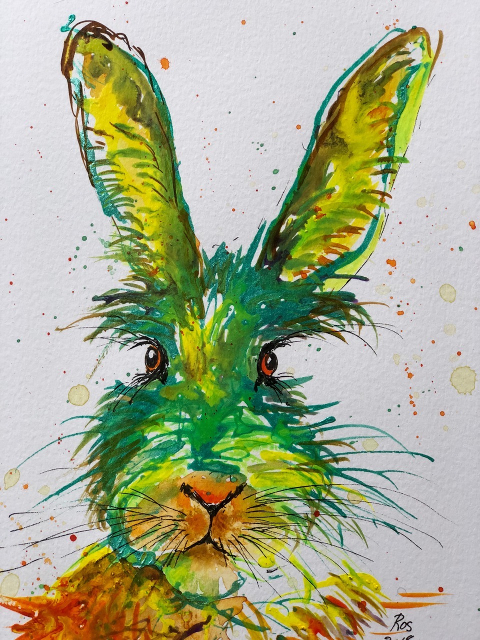 "Easter Hare" Greetings card