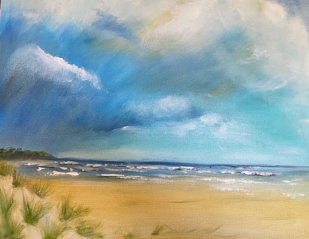 "Holkham Beach" Greetings card