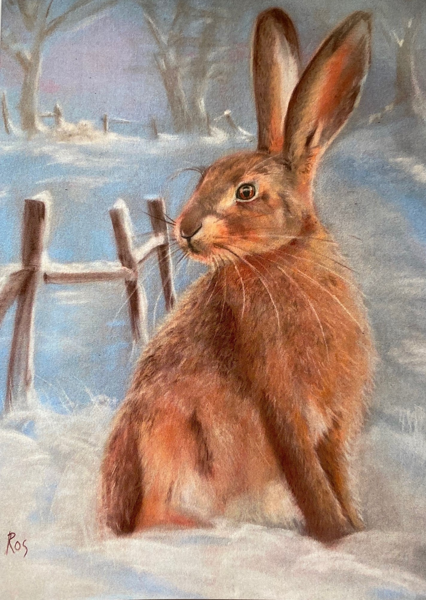 "Winter Hare" Christmas card