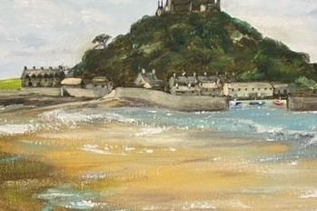 "St Michael's Mount" Greetings card